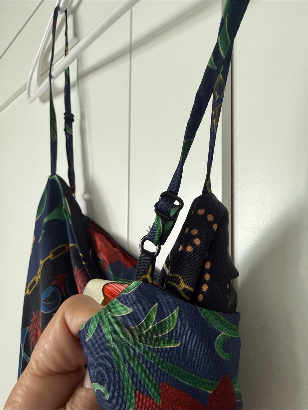 FARM Rio Black Maxi Slip Dress with Multicolor Floral Print - Picture 6 of 7